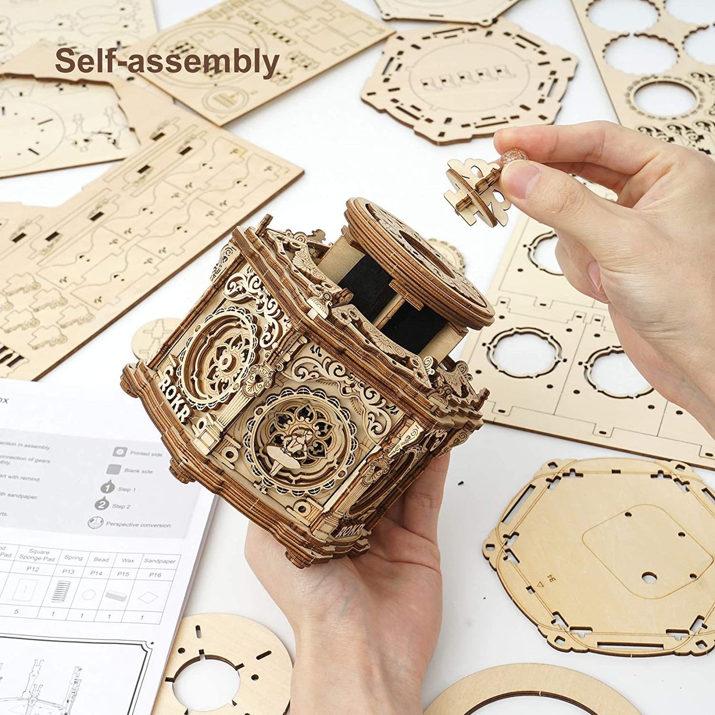 Wooden Puzzle Box For Adults - Secret Garden